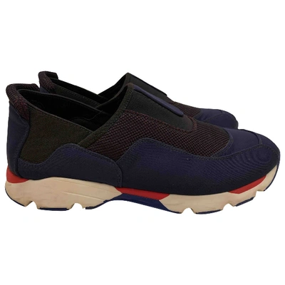 Pre-owned Marni Low Trainers In Blue