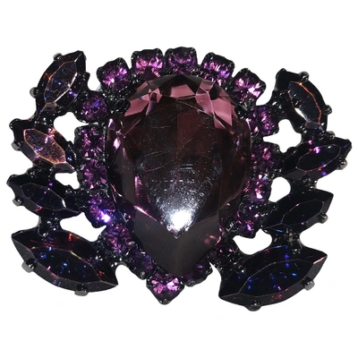 Pre-owned Emanuele Bicocchi Ring In Purple