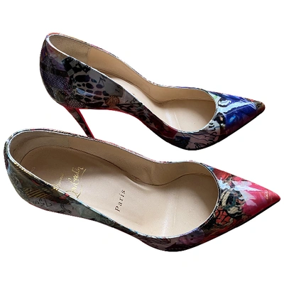 Pre-owned Christian Louboutin Patent Leather Heels In Multicolour