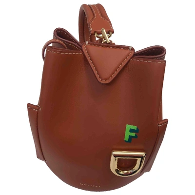 Pre-owned Danse Lente Leather Handbag In Brown