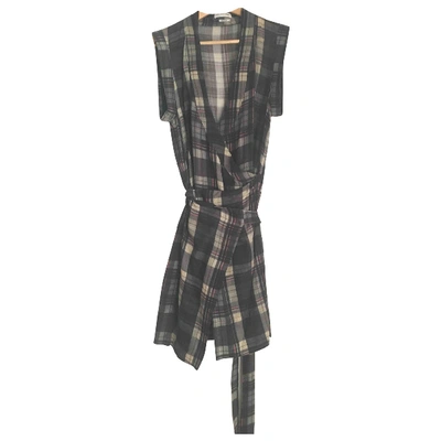 Pre-owned Isabel Marant Étoile Mini Dress In Anthracite