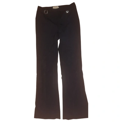 Pre-owned John Richmond Straight Trousers In Black