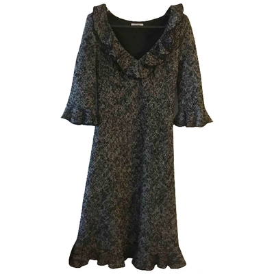 Pre-owned Moschino Cheap And Chic Wool Mid-length Dress In Anthracite