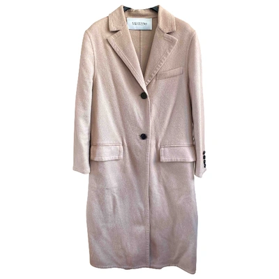 Pre-owned Valentino Wool Coat In Camel