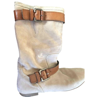 Pre-owned Barbara Bui Ankle Boots In Beige