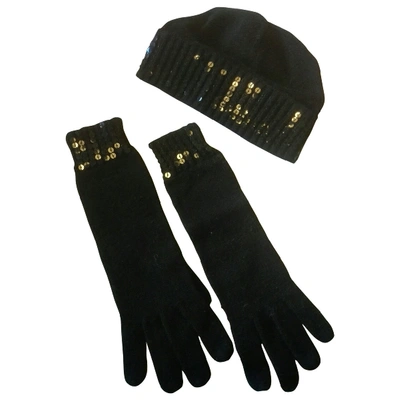 Pre-owned Michael Kors Wool Gloves In Black