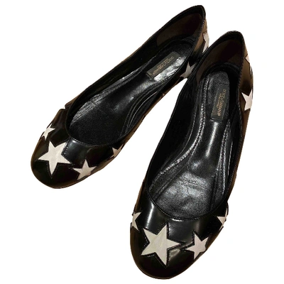 Pre-owned Dolce & Gabbana Leather Ballet Flats In Black