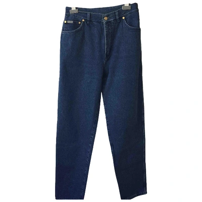 Pre-owned Escada Blue Cotton Jeans