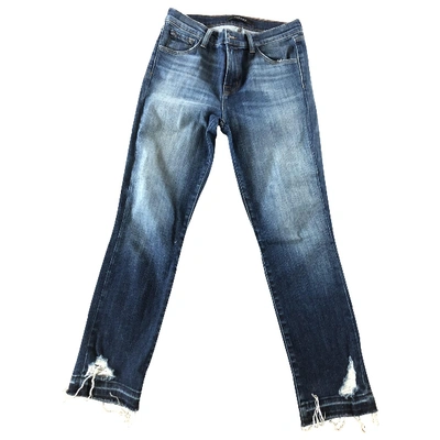 Pre-owned J Brand Trousers In Blue