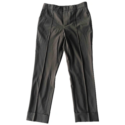 Pre-owned Jean Paul Gaultier Wool Straight Pants In Brown