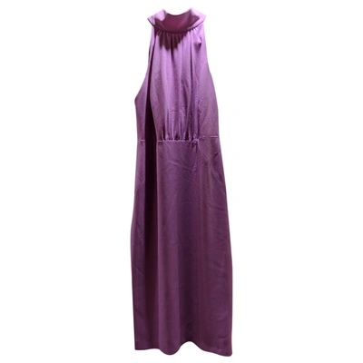 Pre-owned Halston Heritage Mini Dress In Purple