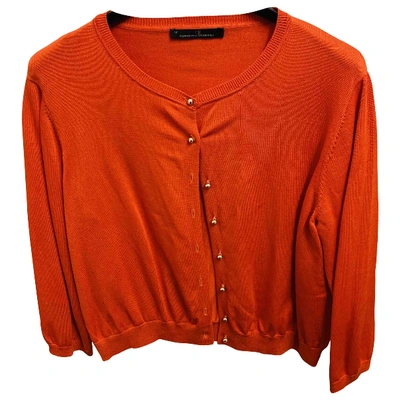 Pre-owned Carolina Herrera Orange Synthetic Top