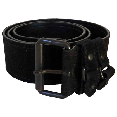 Pre-owned Hugo Boss Belt In Black