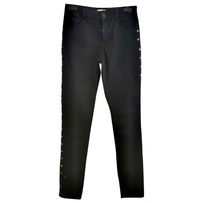 Pre-owned Claudie Pierlot Slim Jeans In Black