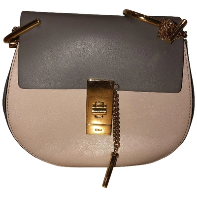 Pre-owned Chloé Drew Leather Crossbody Bag In Pink