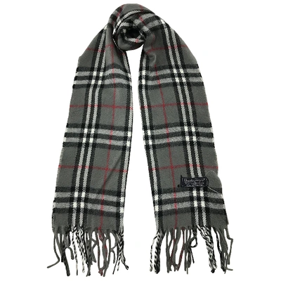 Pre-owned Burberry Wool Scarf In Pattern