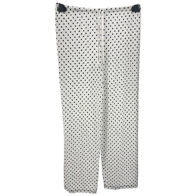 Pre-owned Kendall + Kylie Trousers In White