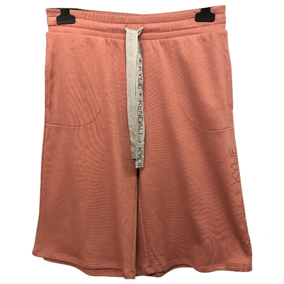 Pre-owned Kendall + Kylie Pink Cotton Shorts