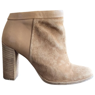Pre-owned Comptoir Des Cotonniers Leather Boots In Camel