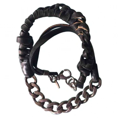 Pre-owned Emanuele Bicocchi Brown Leather Jewellery