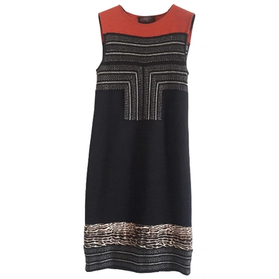 Pre-owned Giambattista Valli Wool Mid-length Dress In Multicolour
