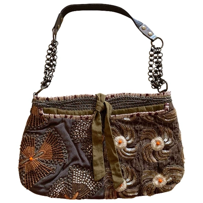 Pre-owned Jamin Puech Glitter Handbag In Brown
