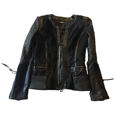 Pre-owned Barbara Bui Leather Biker Jacket In Black