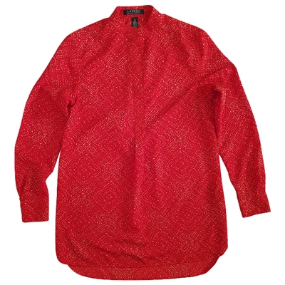 Pre-owned Lauren Ralph Lauren Red Polyester Top