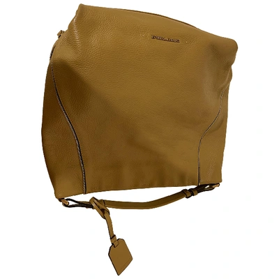 Pre-owned Emporio Armani Leather Handbag In Brown