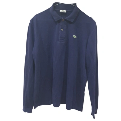 Pre-owned Lacoste Polo Shirt In Blue