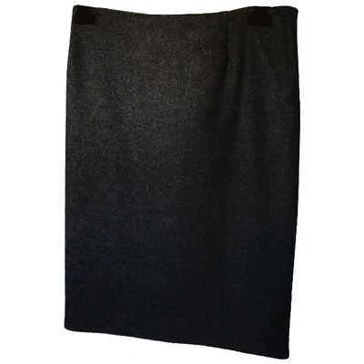 Pre-owned Bottega Veneta Wool Mid-length Skirt In Grey