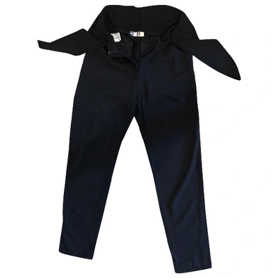 Pre-owned Msgm Trousers In Black