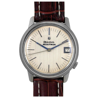 Pre-owned Bulova Watch In Silver