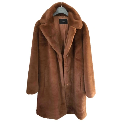 Pre-owned Set Faux Fur Coat