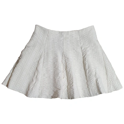Pre-owned Rag & Bone Mid-length Skirt In White