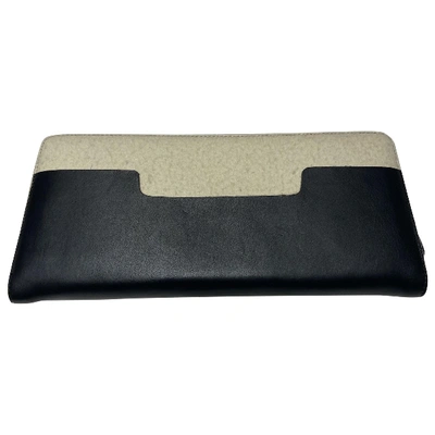 Pre-owned Ter Et Bantine Leather Clutch Bag In Black
