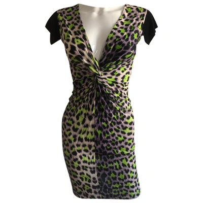 Pre-owned Just Cavalli Mid-length Dress In Grey