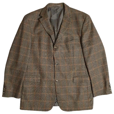 Pre-owned Hugo Boss Wool Waistcoat In Multicolour