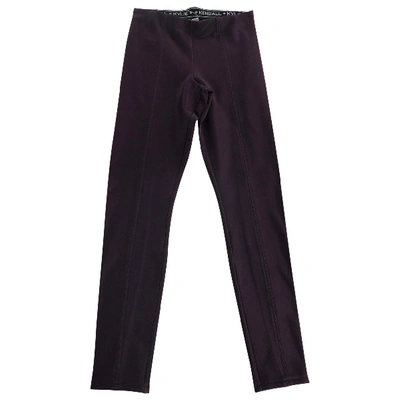 Pre-owned Kendall + Kylie Purple Polyester Trousers