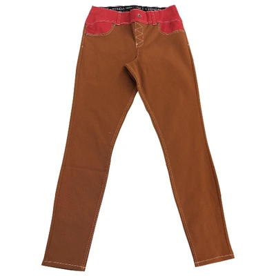 Pre-owned Kendall + Kylie Trousers In Brown