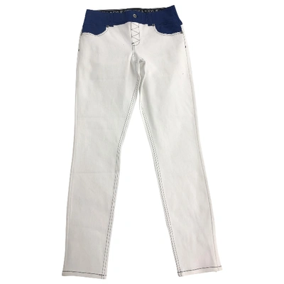 Pre-owned Kendall + Kylie Trousers In White