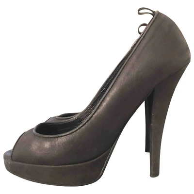 Pre-owned Patrizia Pepe Leather Heels In Black