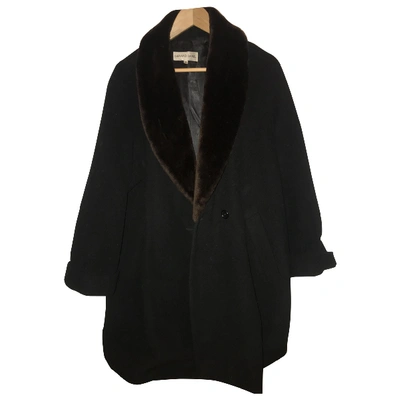 Pre-owned Gerard Darel Wool Coat In Black