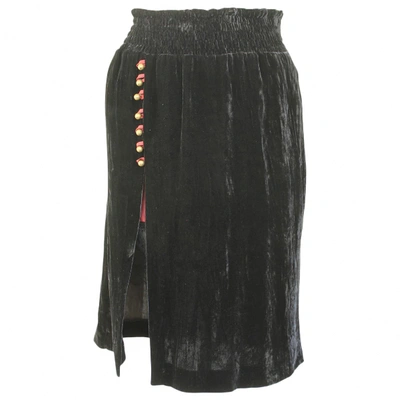 Pre-owned Roberto Cavalli Mid-length Skirt In Black