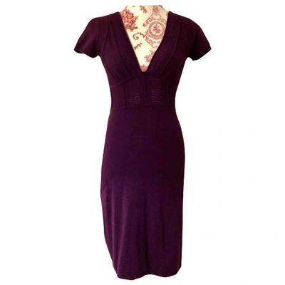 Pre-owned Catherine Malandrino Cashmere Mid-length Dress In Purple