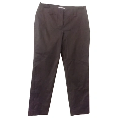 Pre-owned Marella Straight Trousers In Brown
