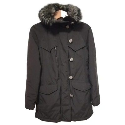 Pre-owned Woolrich Brown Polyester Coat