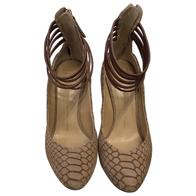 Pre-owned Giuseppe Zanotti Heels In Camel