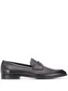 Bally Men's Webbu 500 Deerskin Penny Loafers In Black,calf,plain