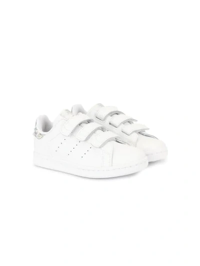 Adidas Originals Unisex Stan Smith Leather Low-top Sneakers - Walker, Toddler In White